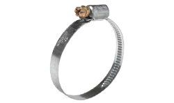 Хомут червячный нержавеющий  80-100 мм накатная лента 12мм ЗУБР Профессионал (50 шт/уп) -  магазин крепежа «ТАТМЕТИЗ»