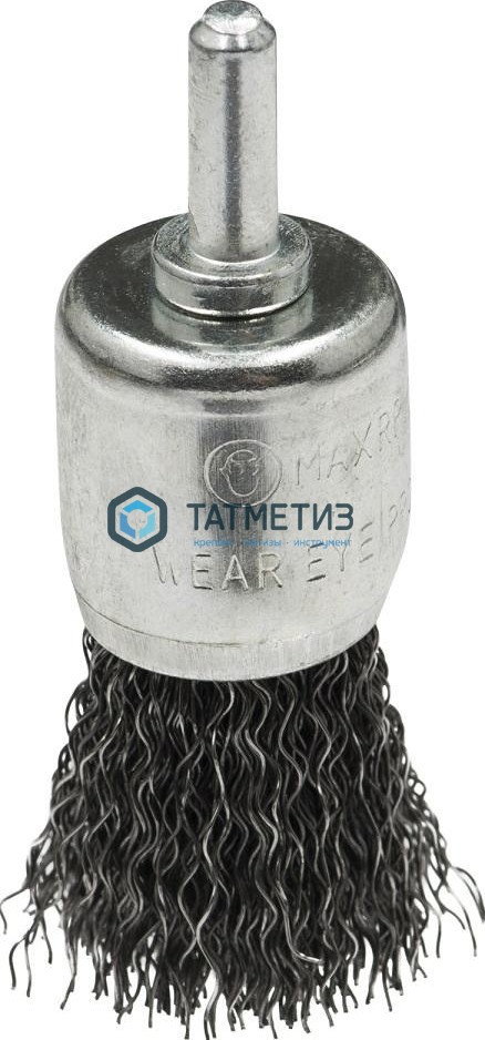 Щетка для дрели концевая 19 мм, гофриров, стальная № 182 ПрофОснастка Мастер -  магазин «ТАТМЕТИЗ»