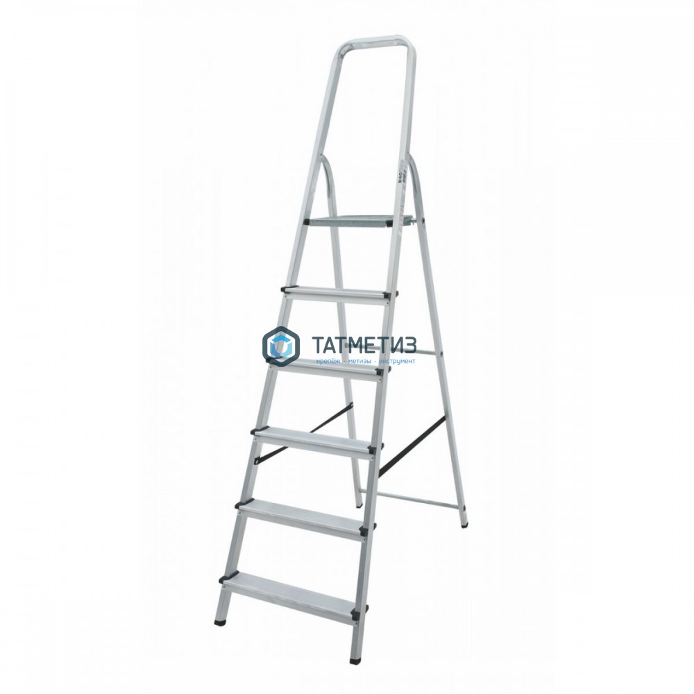 Стремянка 6 ступеней, алюминиевая, шир. ступени  80 мм NV -  магазин «ТАТМЕТИЗ»