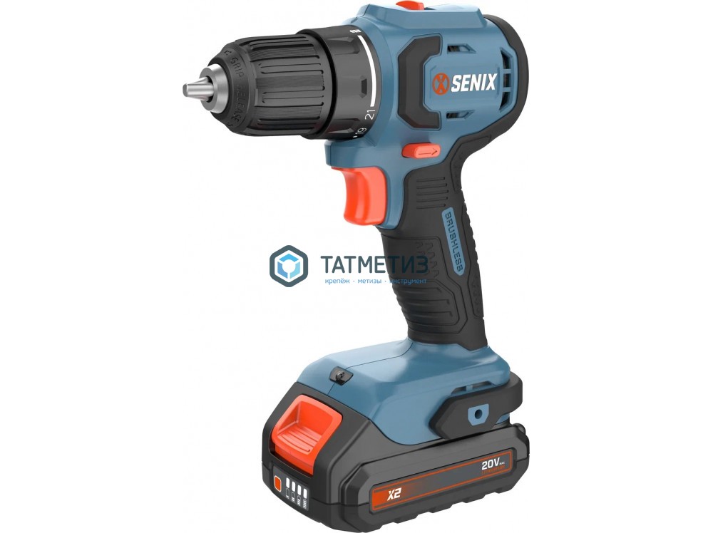 Дрель-шуруповерт 20 В, SENIX 2 АКБ, 50 Нм, 2 Ач, кейс PDDX2-M3-EU -  магазин «ТАТМЕТИЗ»