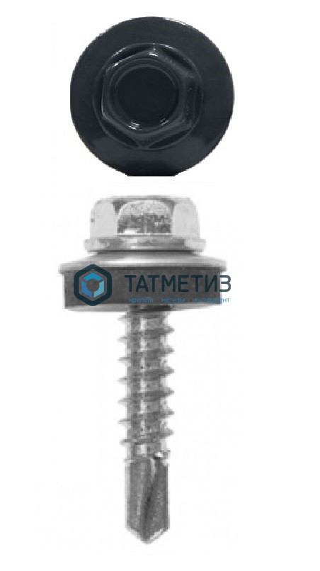 Саморез окраш.кров. 5,5х19 /7024/  (250 шт/уп)  HW -  магазин «ТАТМЕТИЗ»