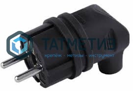 Эл.вилка угловая с/з 16А каучук TOKOV ELECTRIC -  магазин «ТАТМЕТИЗ»