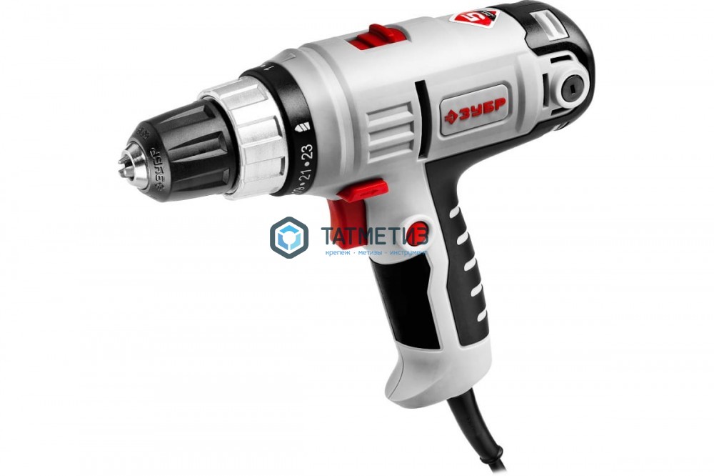 Дрель-шуруповерт сетевая, ЗУБР, БЗП 10 мм, 0-400 / 0-1400 об/мин, 23+1, 35 Н*м, кейс Дрель-шуруповерт сетевая, ЗУБР, БЗП 10 мм, 0-400 / 0-1400 об/мин, 23+1, 35 Н*м, кейс