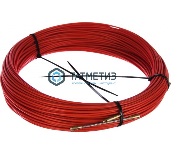 Протяжка кабельная REXANT (мини УЗК в бухте), стеклопруток, d=3,5 мм 70 м, красная Протяжка кабельная REXANT (мини УЗК в бухте), стеклопруток, d=3,5 мм 70 м, красная