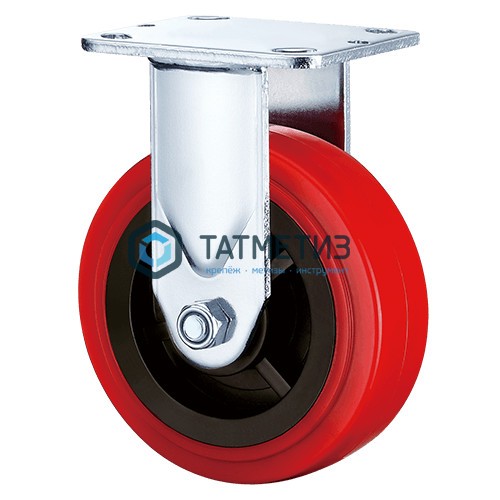 Колесо большегрузное ПОЛИУРЕНТАН, нейлоновый обод, НЕповоротное d 100 мм -  магазин крепежа «ТАТМЕТИЗ»