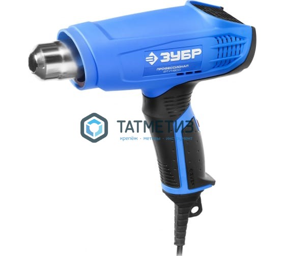Фен технический (строительный), ЗУБР, насад3 шт, 2 реж:350град/ 350л/мин, 550град/ 550л/мин, 1600Вт Фен технический (строительный), ЗУБР, насад3 шт, 2 реж:350град/ 350л/мин, 550град/ 550л/мин, 1600Вт