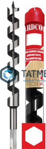 Сверло по дереву, спираль Левиса 20х230 мм, 6-гр.хвостовик, "Hardcore" -  магазин «ТАТМЕТИЗ»