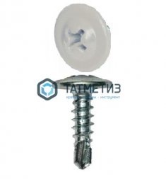 Саморез п/ш сверло 4,2x16  RAL 9006 -  магазин крепежа «ТАТМЕТИЗ»
