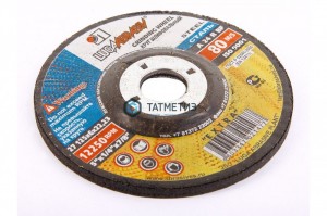 Круг шлифовальный абразивный "Луга" по металлу, 125х6х22,23 мм // тип 27 вогнутый -  магазин крепежа «ТАТМЕТИЗ»