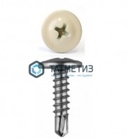 Саморез п/ш сверло 4,2x19  RAL 1015 -  магазин крепежа «ТАТМЕТИЗ»