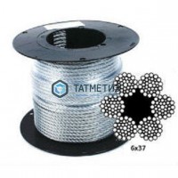 Трос  стальной оц.16 мм DIN 3055  (100 м/бух)  КК -  магазин крепежа «ТАТМЕТИЗ»