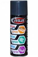 Краска аэроз. VESLEE  ЧЕРНАЯ  матовый 520 мл. RAL 9005 -  магазин крепежа «ТАТМЕТИЗ»