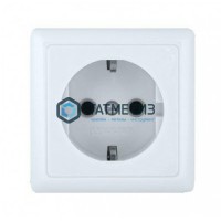 Розетка 1-м ОП с/з квадр. бел. ХИТ 10-А -  магазин крепежа «ТАТМЕТИЗ»