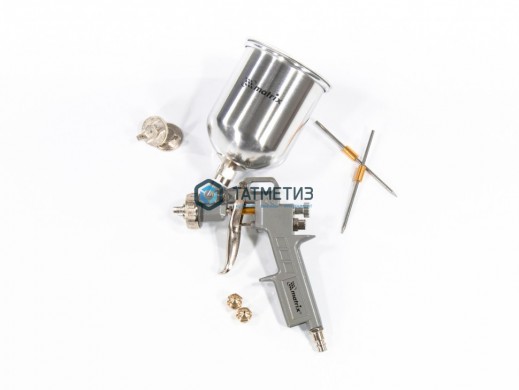 Краскораспылитель пневмат. с верхним бачком V= 0,6 л, сопла диаметром 1.2, 1.5 и 1.8 мм// Matrix | «ТАТМЕТИЗ» Краскораспылитель пневмат. с верхним бачком V= 0,6 л, сопла диаметром 1.2, 1.5 и 1.8 мм// Matrix - магазин крепежа «ТАТМЕТИЗ»