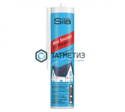 Герметик каучуковый для кровли Sila PRO Max Sealant, All weather ЧЕРНЫЙ 290 мл / 12 -  магазин крепежа «ТАТМЕТИЗ»