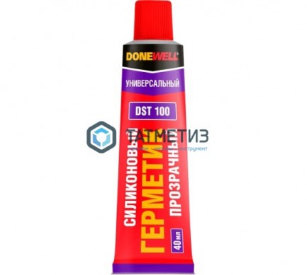 Герметик силиконовый DONEWELL универсальный ПРОЗРАЧНЫЙ 40 мл DST-100/24 -  магазин крепежа «ТАТМЕТИЗ»