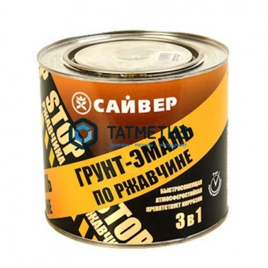 Грунт-эмаль по ржавчине ХВ 3 в 1 Сайвер СЕРАЯ  20 кг -  магазин крепежа «ТАТМЕТИЗ»