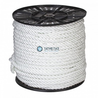Канат крученый ПАТ 10 мм БЕЛ тросовой свивки | «ТАТМЕТИЗ» Канат крученый ПАТ 10 мм БЕЛ тросовой свивки - магазин крепежа «ТАТМЕТИЗ»