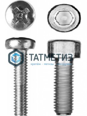 Винт DIN 912 А2 M 6 х 50 | «ТАТМЕТИЗ» Винт DIN 912 А2 M 6 х 50 - магазин крепежа «ТАТМЕТИЗ»