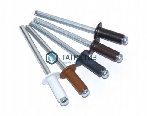 Заклепки ZK ал/ст 4,8x12 RAL 9003 (1000 шт/уп) | «ТАТМЕТИЗ» Заклепки ZK ал/ст 4,8x12 RAL 9003 (1000 шт/уп) - магазин крепежа «ТАТМЕТИЗ»