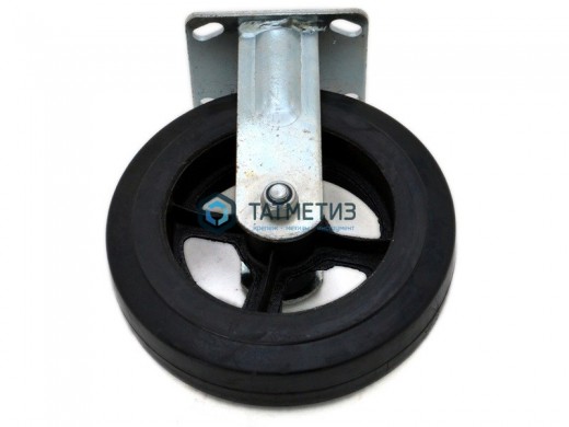 Колесо большегрузное обрезиненное с площадкой НЕповоротное d 150 мм -  магазин крепежа «ТАТМЕТИЗ»