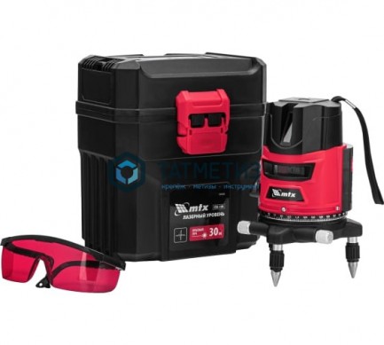 Уровень лазерный CRX-30R, 30 м, красный луч, батарейки, резьба 5/8"// MTX -  магазин крепежа «ТАТМЕТИЗ»