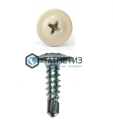 Саморез п/ш сверло 4,2x16  RAL 1015 -  магазин крепежа «ТАТМЕТИЗ»