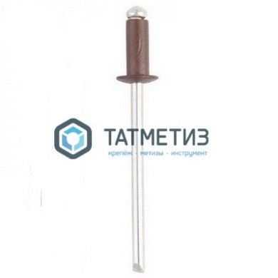 Заклепки ZK ал/ст 3,2x 8 RAL 8017 (1000 шт/уп) DR | «ТАТМЕТИЗ» Заклепки ZK ал/ст 3,2x 8 RAL 8017 (1000 шт/уп) DR - магазин крепежа «ТАТМЕТИЗ»