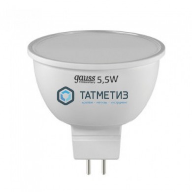 Лампа Gauss led MR 16 5,5 W GU5.3 2700K -  магазин крепежа «ТАТМЕТИЗ»