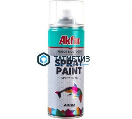 Краска аэроз. КРАСНАЯ  глянц. RAL3020 400Ml Gw.300Gr (6) Akfix -  магазин крепежа «ТАТМЕТИЗ»