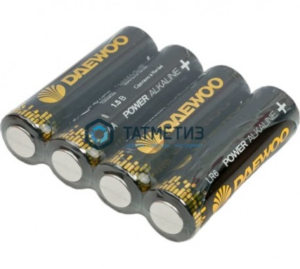 Батарейка алкалиновая тип AA / LR6 1.5В POWER Pack-24 (уп.24шт) DAEWOO -  магазин крепежа «ТАТМЕТИЗ»