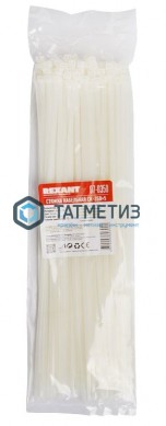 Хомут-стяжка нейлон  350 х 4,8  (100 шт/уп)  REXANT -  магазин крепежа «ТАТМЕТИЗ»