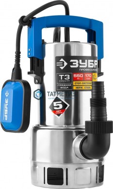 Насос дренажный для грязной воды, корпус-нерж. сталь, 550 Вт, ЗУБР Профессионал -  магазин крепежа «ТАТМЕТИЗ»