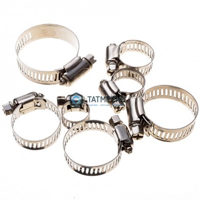 Хомут червячный нержавеющий 220-240/12 мм W2 -  магазин крепежа «ТАТМЕТИЗ»