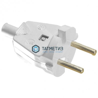 Эл.вилка б/з 6А 250В IP20 бел. с кембр. БЕЛТИЗ В6-001 -  магазин крепежа «ТАТМЕТИЗ»