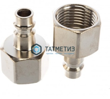 Ниппель универсальный быстросъемный ("папа"), внутренняя резьба 1/2", 2 шт.// STELS -  магазин крепежа «ТАТМЕТИЗ»