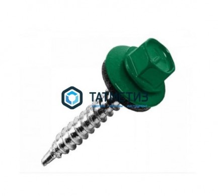 Саморез окраш.кров. 5,5х19 /6005/  (250 шт/уп)  МК / D -  магазин крепежа «ТАТМЕТИЗ»