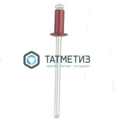 Заклепки ZK ал/ст 4,0x10 RAL 3009 (1000 шт/уп) ТК -  магазин крепежа «ТАТМЕТИЗ»