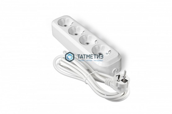 Удлинитель бытовой 4х3м с заземл. 10А, ПВС 3x0,75, UNIVersal У10-555 | «ТАТМЕТИЗ» Удлинитель бытовой 4х3м с заземл. 10А, ПВС 3x0,75, UNIVersal У10-555 - магазин крепежа «ТАТМЕТИЗ»