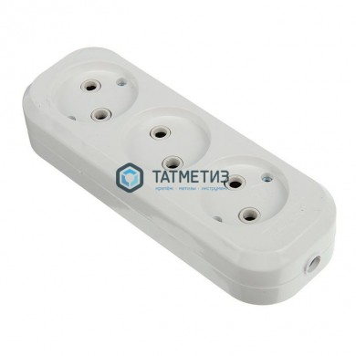 Колодка удлинителя 3-м б/з АВС-пл. UNIVersal E203 -  магазин крепежа «ТАТМЕТИЗ»