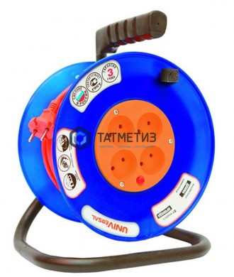 Удлинитель на кат. 4х30м б/з 10А IP20 ВЕМ-250 термо ПВС 2х1,0 UNIVersal | «ТАТМЕТИЗ» Удлинитель на кат. 4х30м б/з 10А IP20 ВЕМ-250 термо ПВС 2х1,0 UNIVersal - магазин крепежа «ТАТМЕТИЗ»