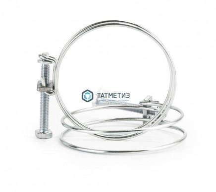 Хомут проволочный, цинк,  10 мм (3/8") (50 шт) -  магазин крепежа «ТАТМЕТИЗ»