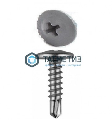 Саморез п/ш сверло 4,2x25 RAL 7004 | «ТАТМЕТИЗ» Саморез п/ш сверло 4,2x25 RAL 7004 - магазин крепежа «ТАТМЕТИЗ»