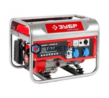 Генератор бензиновый, ЗУБР ЗЭСБ-2200, 4-х тактный, ручной пуск, 2200/2000 Вт, 220/12 В -  магазин крепежа «ТАТМЕТИЗ»