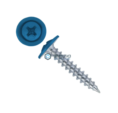 Саморез п/ш остр. 4,2x19 RAL 5012 (1000 шт/уп) | «ТАТМЕТИЗ» Саморез п/ш остр. 4,2x19 RAL 5012 (1000 шт/уп) - магазин крепежа «ТАТМЕТИЗ»