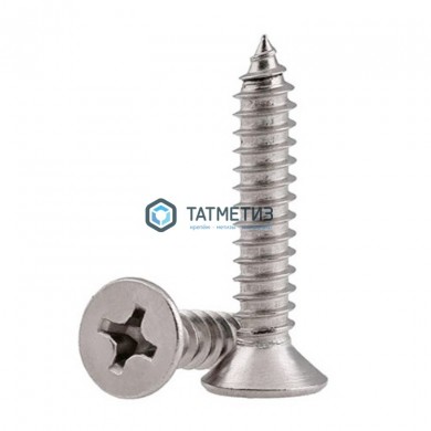 Саморез DIN7982 потай кр.шлиц 3,5 х 25 А2 нерж. | «ТАТМЕТИЗ» Саморез DIN7982 потай кр.шлиц 3,5 х 25 А2 нерж. - магазин крепежа «ТАТМЕТИЗ»