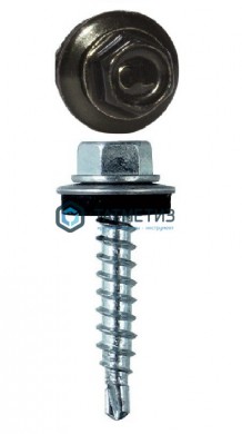 Саморез окраш.кров. 4,8х29 /9005/  (4000 шт/уп)  ТК черный янтарь -  магазин крепежа «ТАТМЕТИЗ»