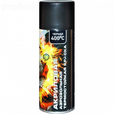 Краска аэроз. VESLEE  ЧЕРНАЯ  ТЕРМОСТОЙКАЯ  глянцевая 520 мл. -  магазин крепежа «ТАТМЕТИЗ»