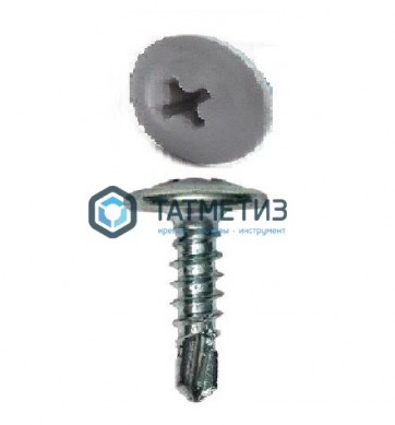 Саморез п/ш сверло 4,2x16 RAL 7004 | «ТАТМЕТИЗ» Саморез п/ш сверло 4,2x16 RAL 7004 - магазин крепежа «ТАТМЕТИЗ»