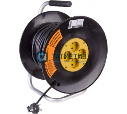 Удлинитель силовой на катушке 4 гнезда с/з 40 м 3х1,5мм², OPTIMA PROCONNECT | «ТАТМЕТИЗ» Удлинитель силовой на катушке 4 гнезда с/з 40 м 3х1,5мм², OPTIMA PROCONNECT - магазин крепежа «ТАТМЕТИЗ»
